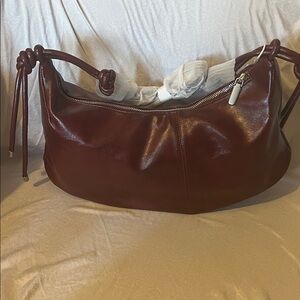 Mood Women's Leather Shoulder Bag in Deep Burgundy New With Tags